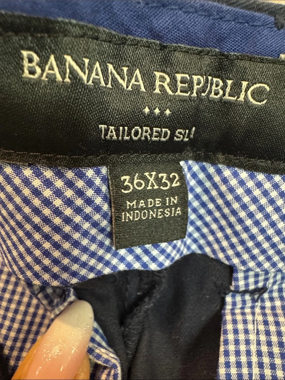 Banana Republic Men's Navy Dress Pants Size 36x32